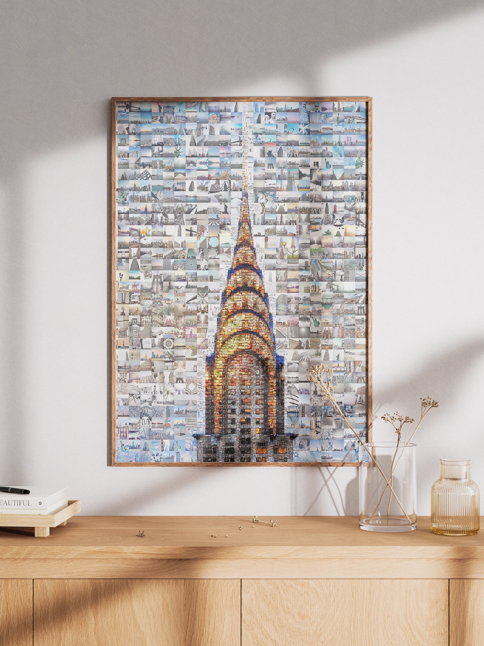 Stunning Chrysler Building Mosaic Art - Unique Urban Wall Decor for Modern Spaces AtelierMosaics