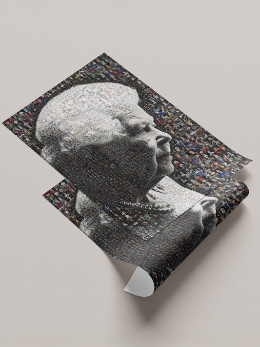 Elegant Elizabeth II Mosaic Artwork - Tribute to the Queen of the UK | Royal Wall Art