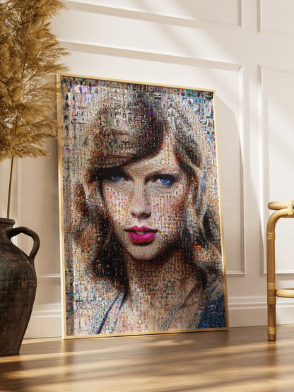 Stunning Taylor Swift Mosaic Artwork - Unique Wall Art for Music Lovers and Swifties AtelierMosaics