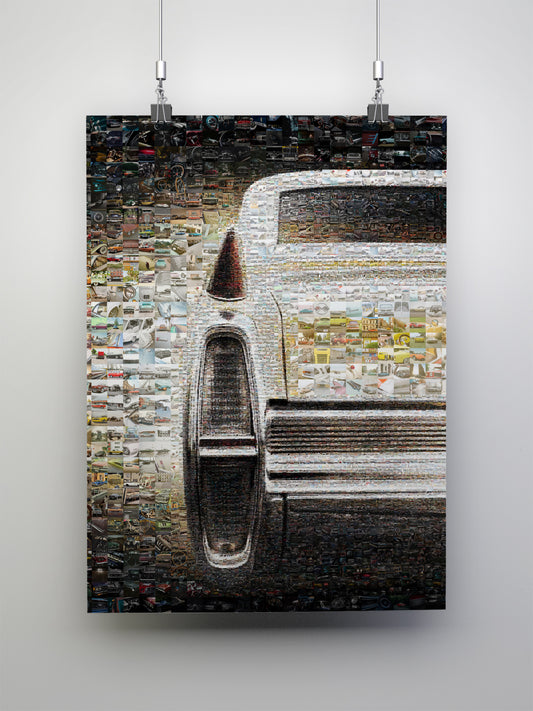 Unique Vintage Car Mosaic Art - Perfect Wall Decor for Auto Enthusiasts and Collectors AtelierMosaics
