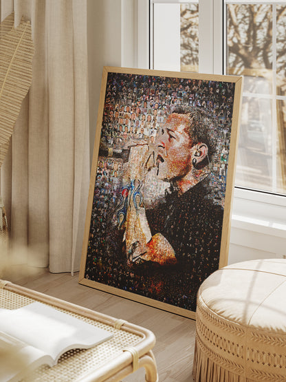 Chester Bennington Mosaic Artwork - Celebrating the Legacy of Linkin Park | Perfect for Music Fans AtelierMosaics