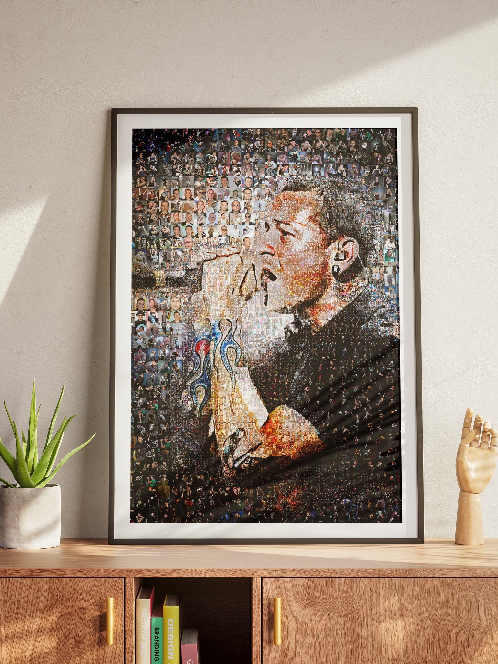 Chester Bennington Mosaic Artwork - Celebrating the Legacy of Linkin Park | Perfect for Music Fans AtelierMosaics