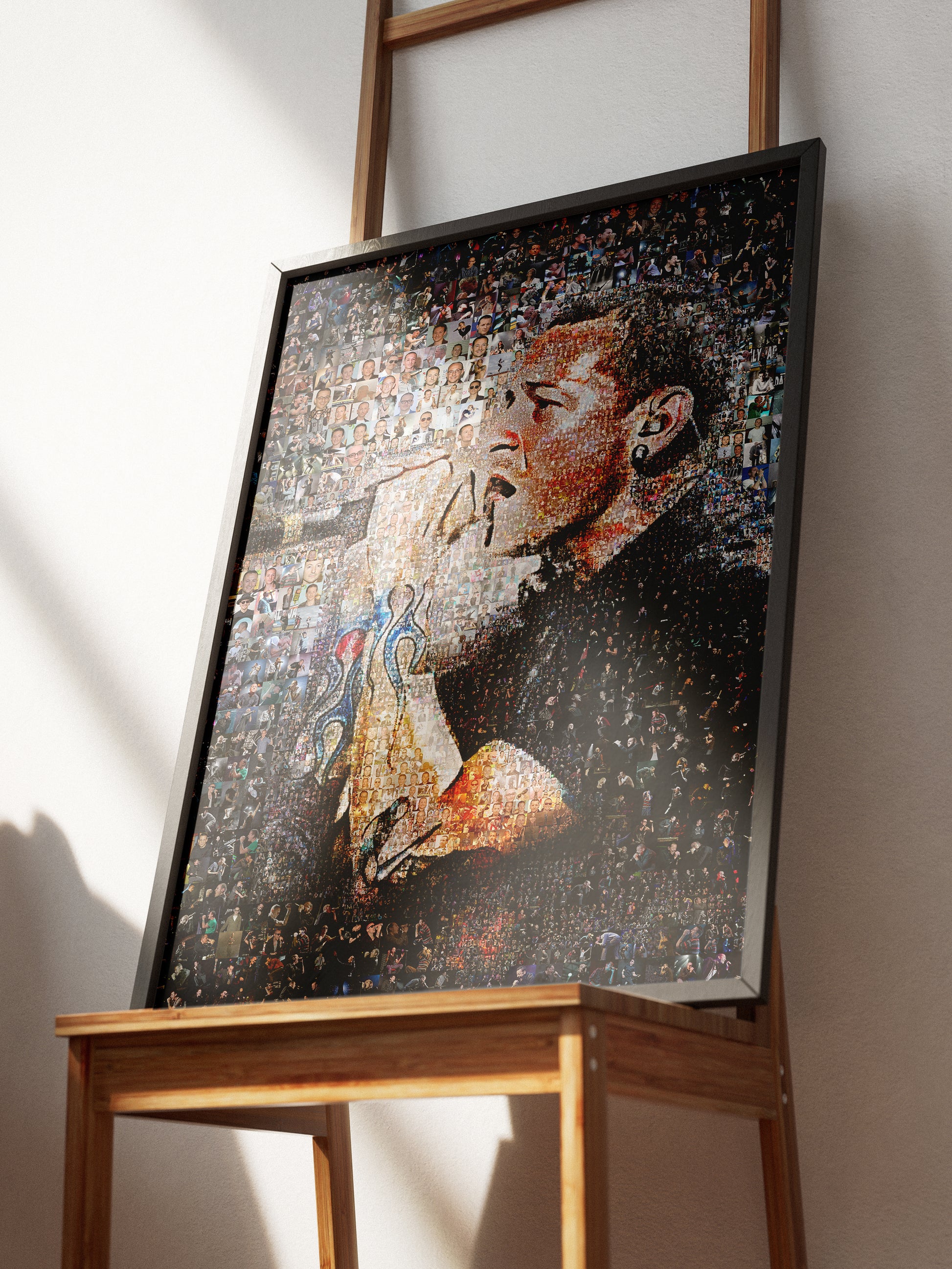 Chester Bennington Mosaic Artwork - Celebrating the Legacy of Linkin Park | Perfect for Music Fans AtelierMosaics