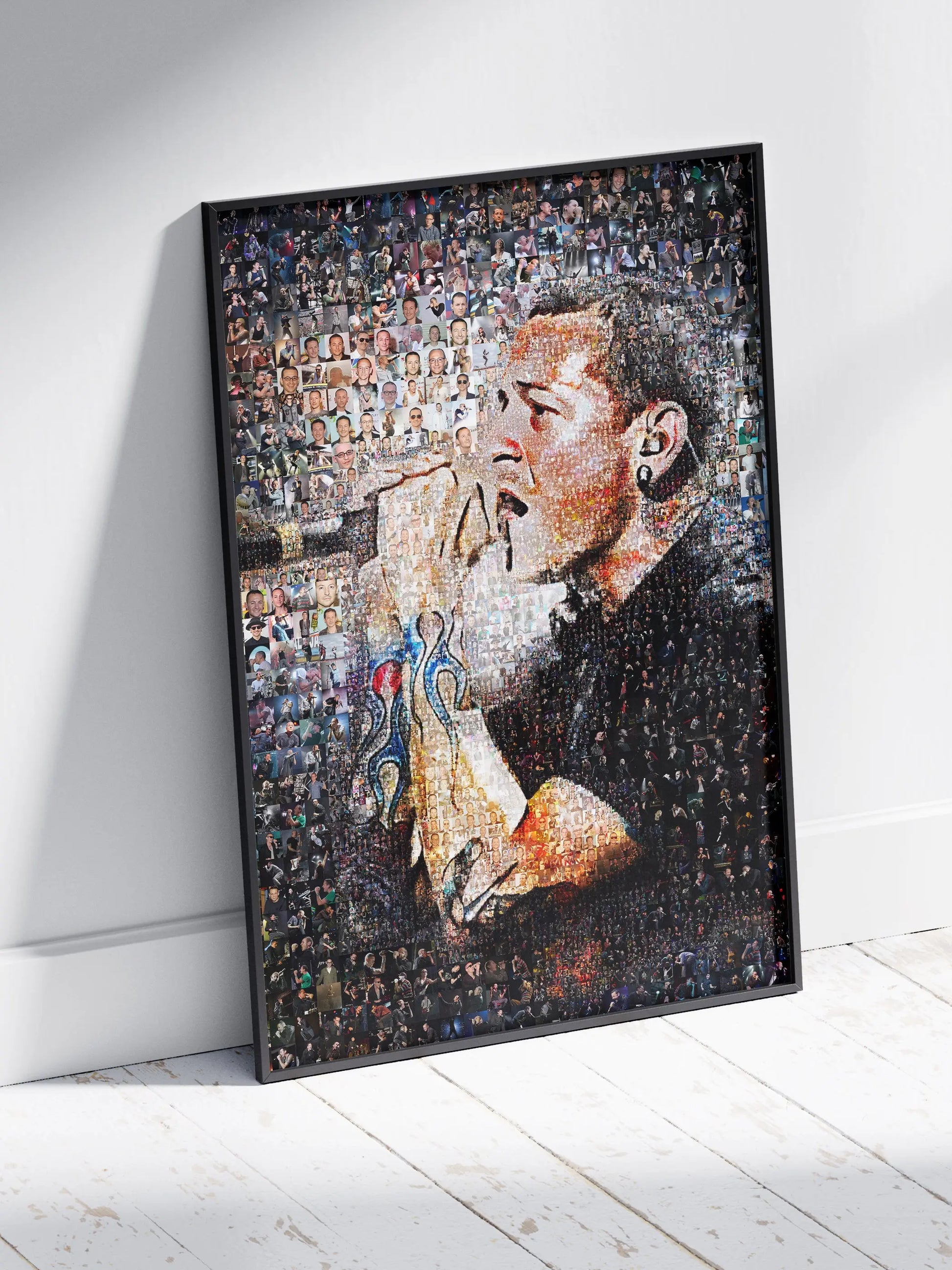 Chester Bennington Mosaic Artwork - Celebrating the Legacy of Linkin Park | Perfect for Music Fans AtelierMosaics