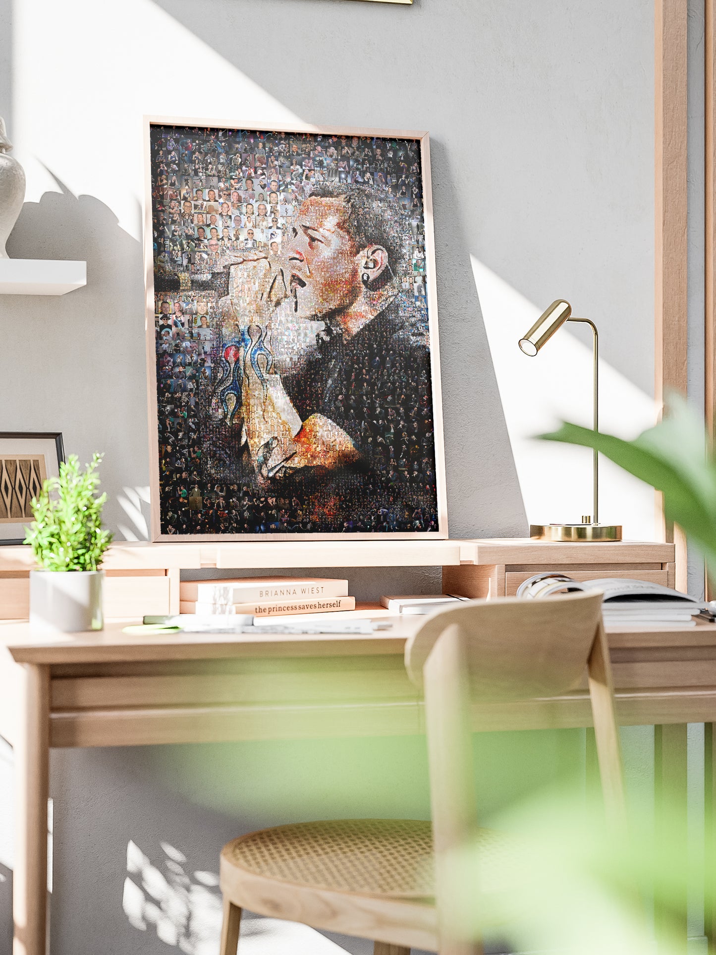 Chester Bennington Mosaic Artwork - Celebrating the Legacy of Linkin Park | Perfect for Music Fans AtelierMosaics