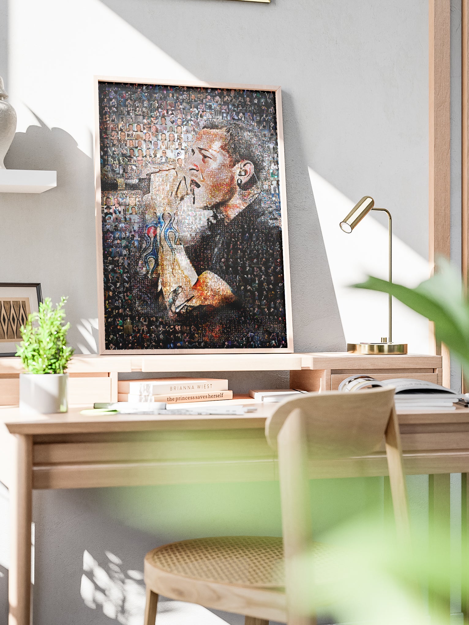 Chester Bennington Mosaic Artwork - Celebrating the Legacy of Linkin Park | Perfect for Music Fans AtelierMosaics