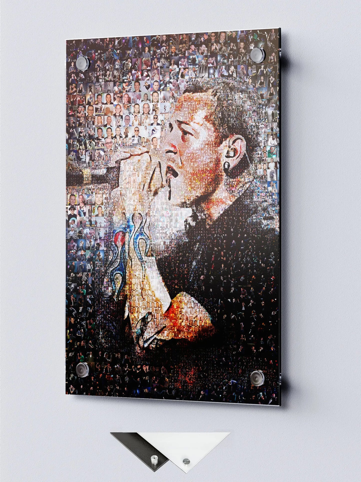 Chester Bennington Mosaic Artwork - Celebrating the Legacy of Linkin Park | Perfect for Music Fans AtelierMosaics