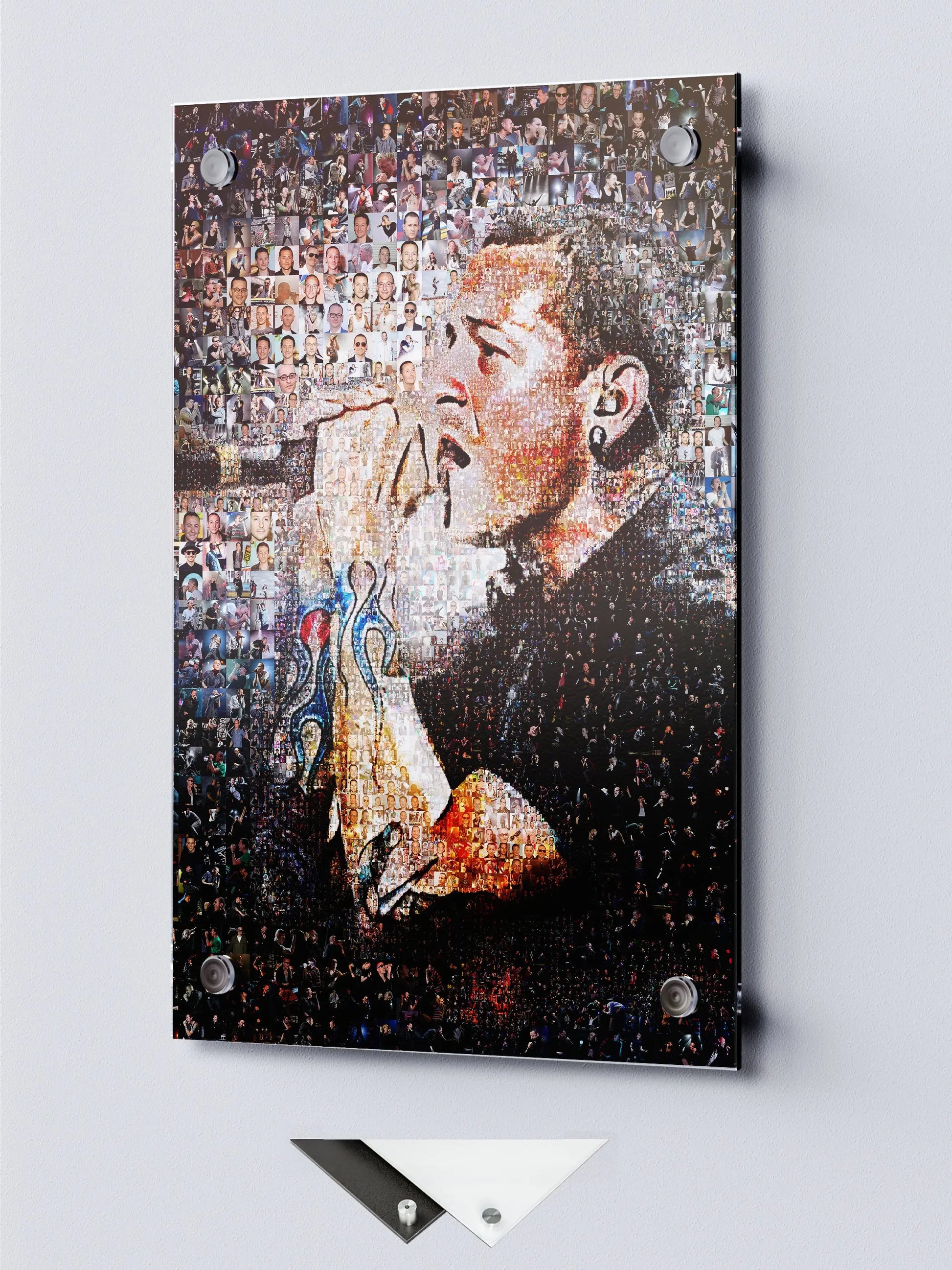 Chester Bennington Mosaic Artwork - Celebrating the Legacy of Linkin Park | Perfect for Music Fans AtelierMosaics
