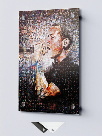 Chester Bennington Mosaic Artwork - Celebrating the Legacy of Linkin Park | Perfect for Music Fans AtelierMosaics