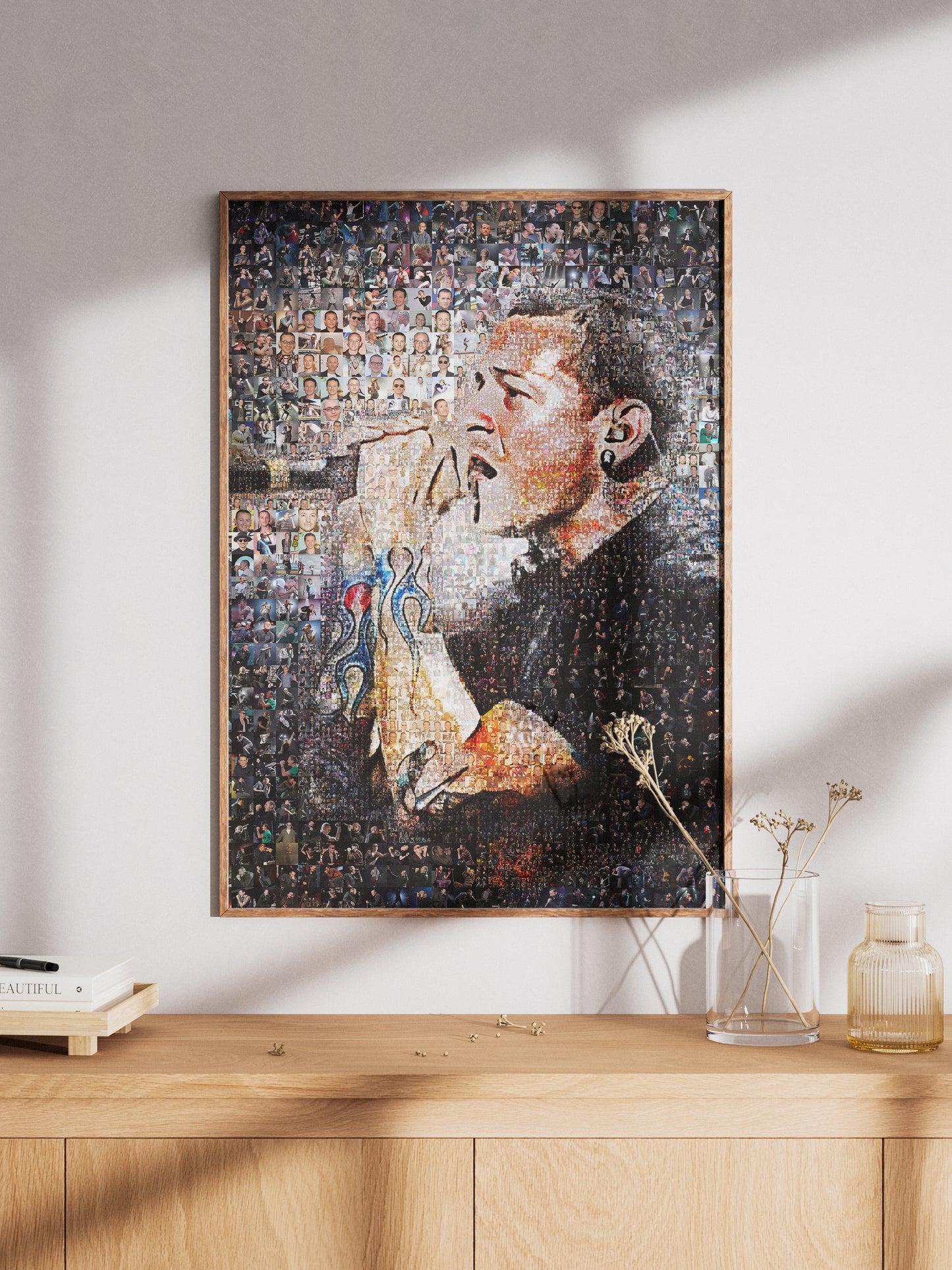 Chester Bennington Mosaic Artwork - Celebrating the Legacy of Linkin Park | Perfect for Music Fans AtelierMosaics