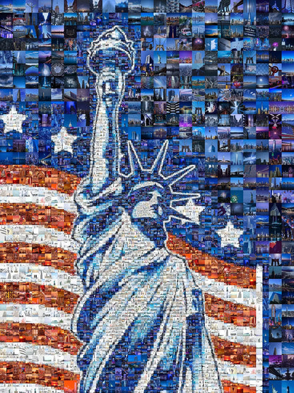 Stunning Mosaic of the Statue of Liberty: A Symbol of Freedom and Unity AtelierMosaics