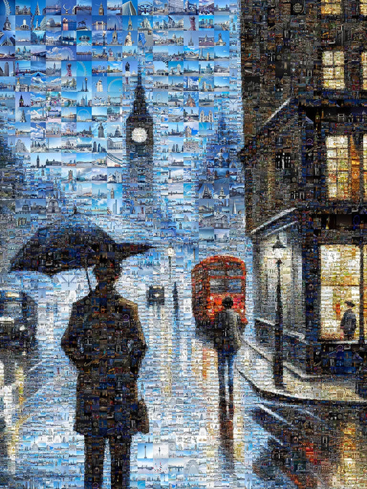 Stunning London Mosaic Artwork - Iconic Landmarks Captured in Vibrant Colors AtelierMosaics