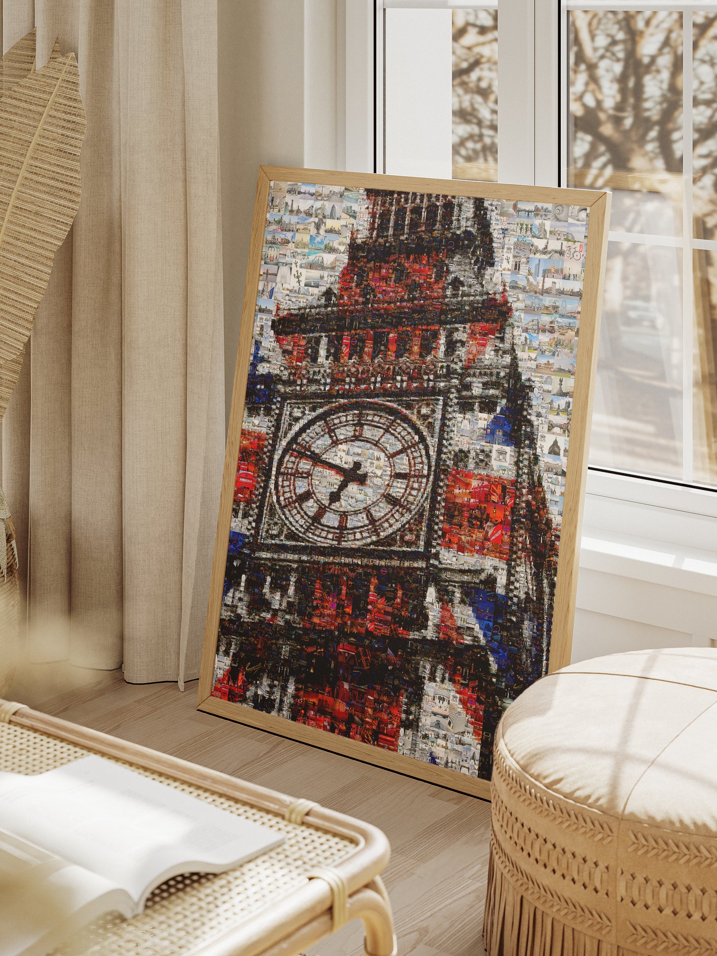 Stunning London Mosaic Artwork Featuring Iconic Big Ben - Perfect for Home Decor AtelierMosaics