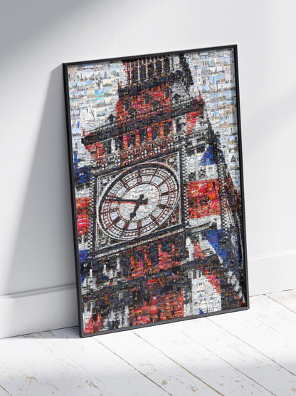 Stunning London Mosaic Artwork Featuring Iconic Big Ben - Perfect for Home Decor AtelierMosaics