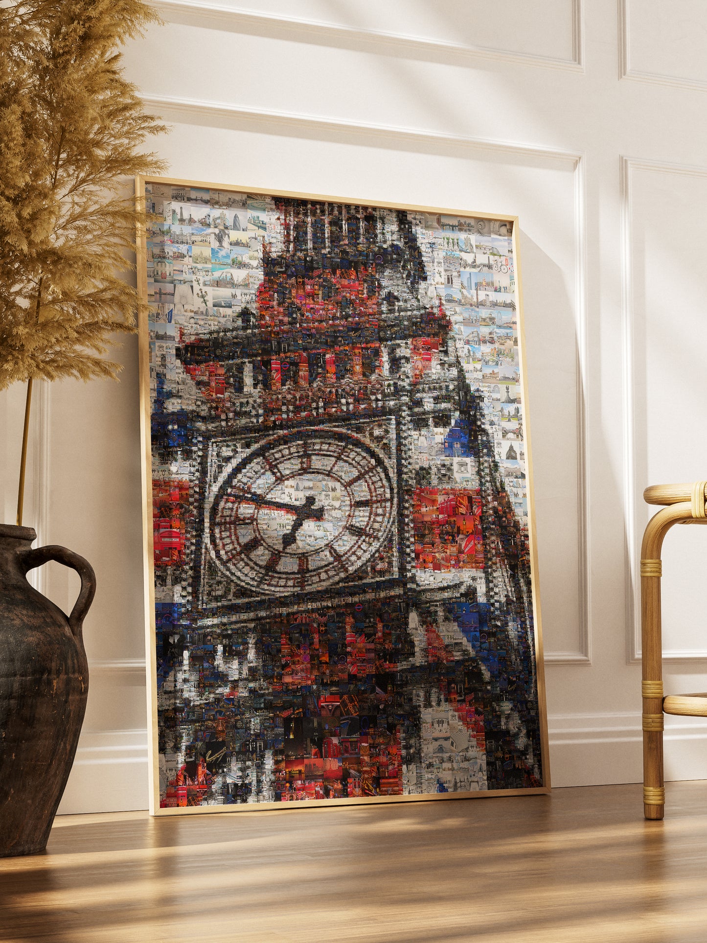 Stunning London Mosaic Artwork Featuring Iconic Big Ben - Perfect for Home Decor AtelierMosaics