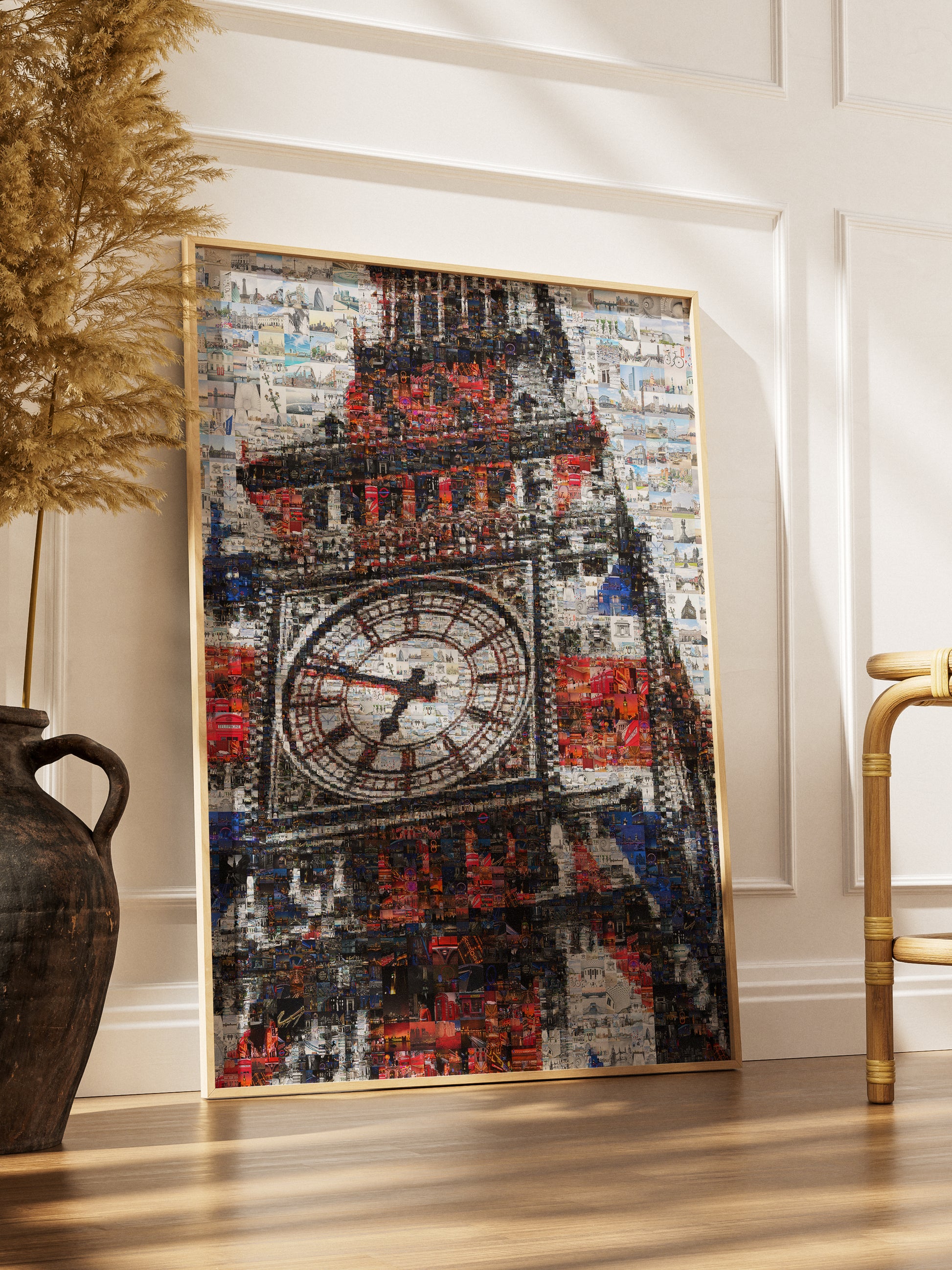 Stunning London Mosaic Artwork Featuring Iconic Big Ben - Perfect for Home Decor AtelierMosaics