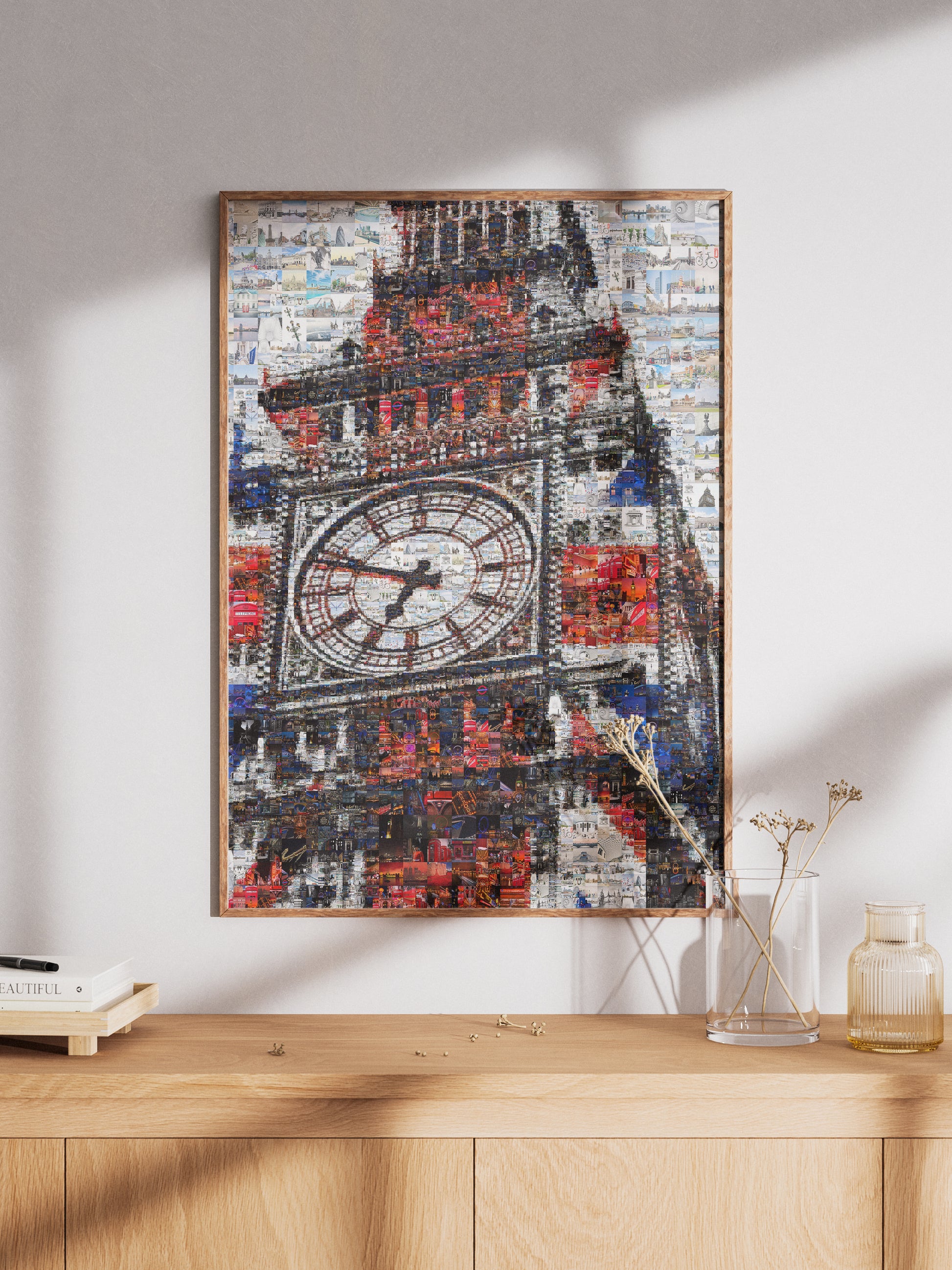 Stunning London Mosaic Artwork Featuring Iconic Big Ben - Perfect for Home Decor AtelierMosaics