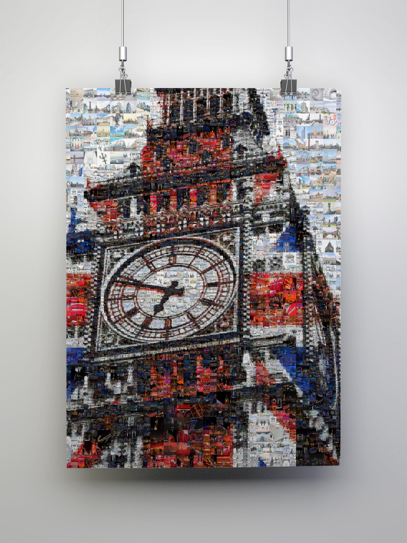 Stunning London Mosaic Artwork Featuring Iconic Big Ben - Perfect for Home Decor AtelierMosaics