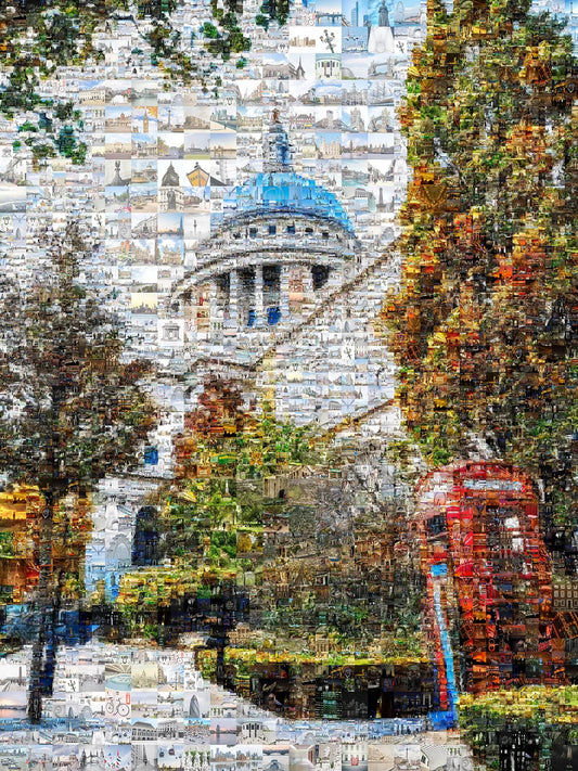 Stunning London Mosaic Art Print - Iconic Cityscapes & Landmarks - Perfect Wall Décor for Home or Office AtelierMosaics