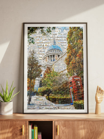 Stunning London Mosaic Art Print - Iconic Cityscapes & Landmarks - Perfect Wall Décor for Home or Office AtelierMosaics