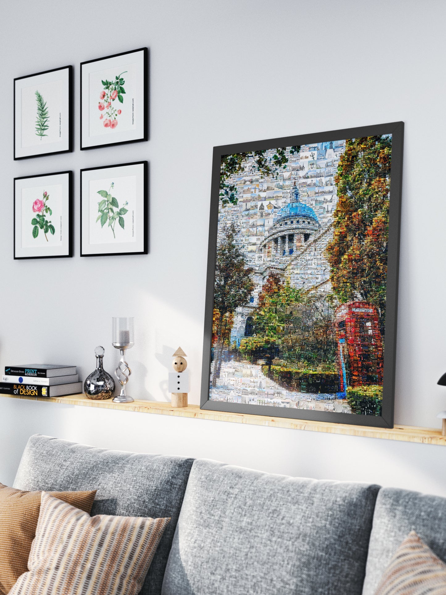 Stunning London Mosaic Art Print - Iconic Cityscapes & Landmarks - Perfect Wall Décor for Home or Office AtelierMosaics