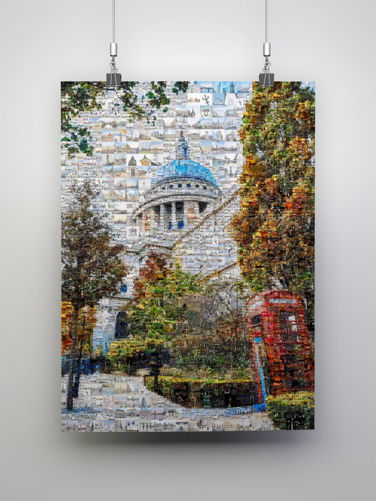 Stunning London Mosaic Art Print - Iconic Cityscapes & Landmarks - Perfect Wall Décor for Home or Office AtelierMosaics