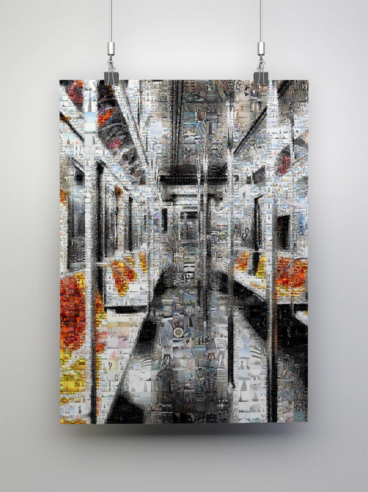 Stunning Subway Mosaic Art: Captivating Urban Landscape for Modern Decor