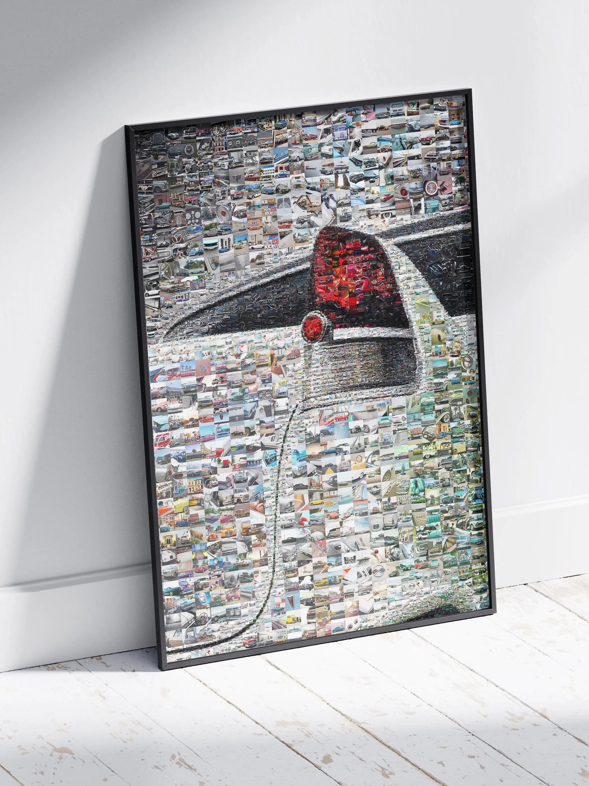 Stunning Automotive Mosaic Art - Unique Car-Themed Wall Decor for Auto Enthusiasts AtelierMosaics