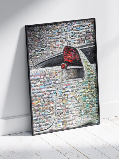 Stunning Automotive Mosaic Art - Unique Car-Themed Wall Decor for Auto Enthusiasts AtelierMosaics