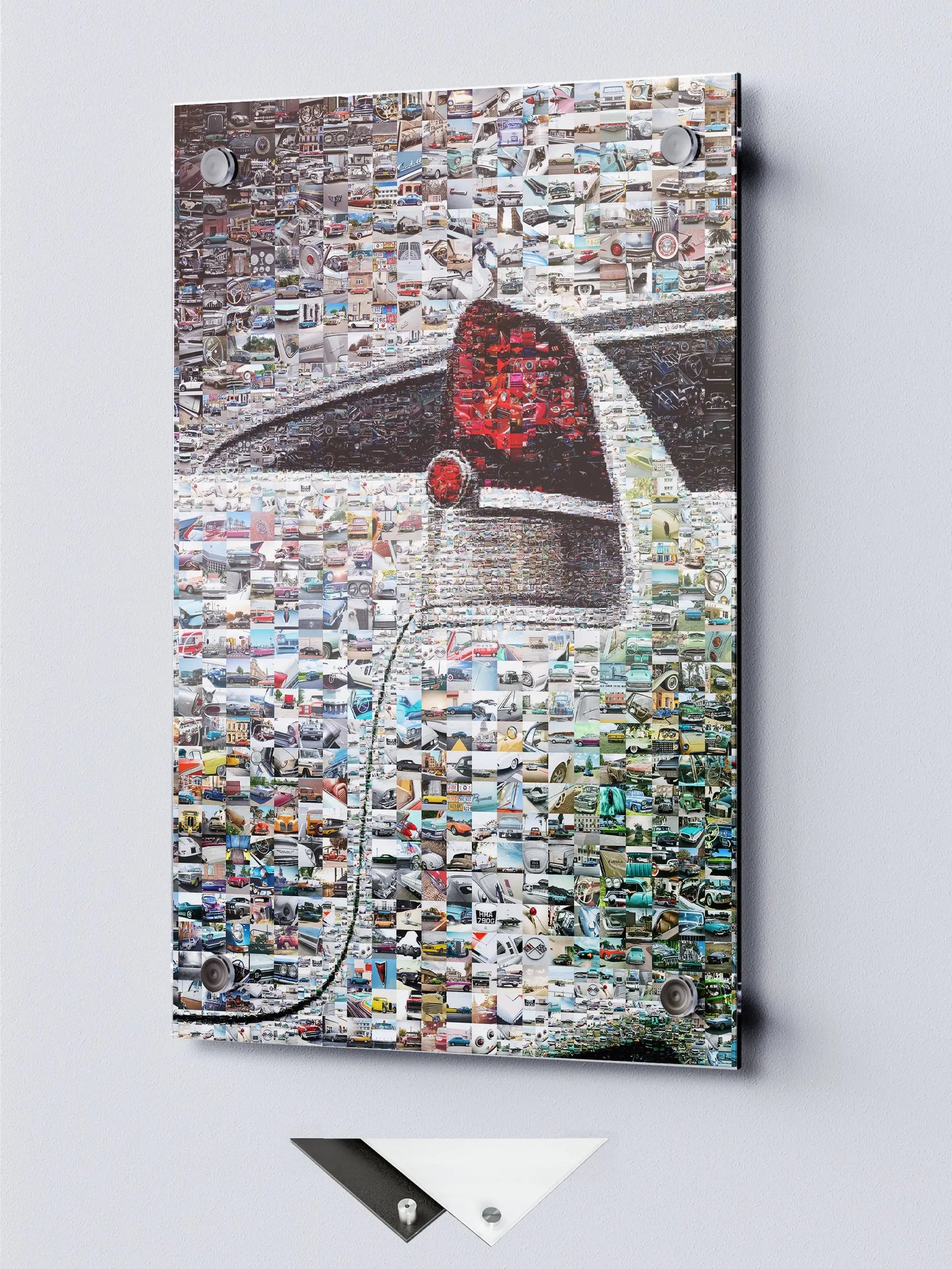 Stunning Automotive Mosaic Art - Unique Car-Themed Wall Decor for Auto Enthusiasts AtelierMosaics