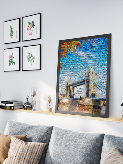 Stunning London Mosaic Artwork - Iconic Tower Bridge and Cityscape Collection AtelierMosaics