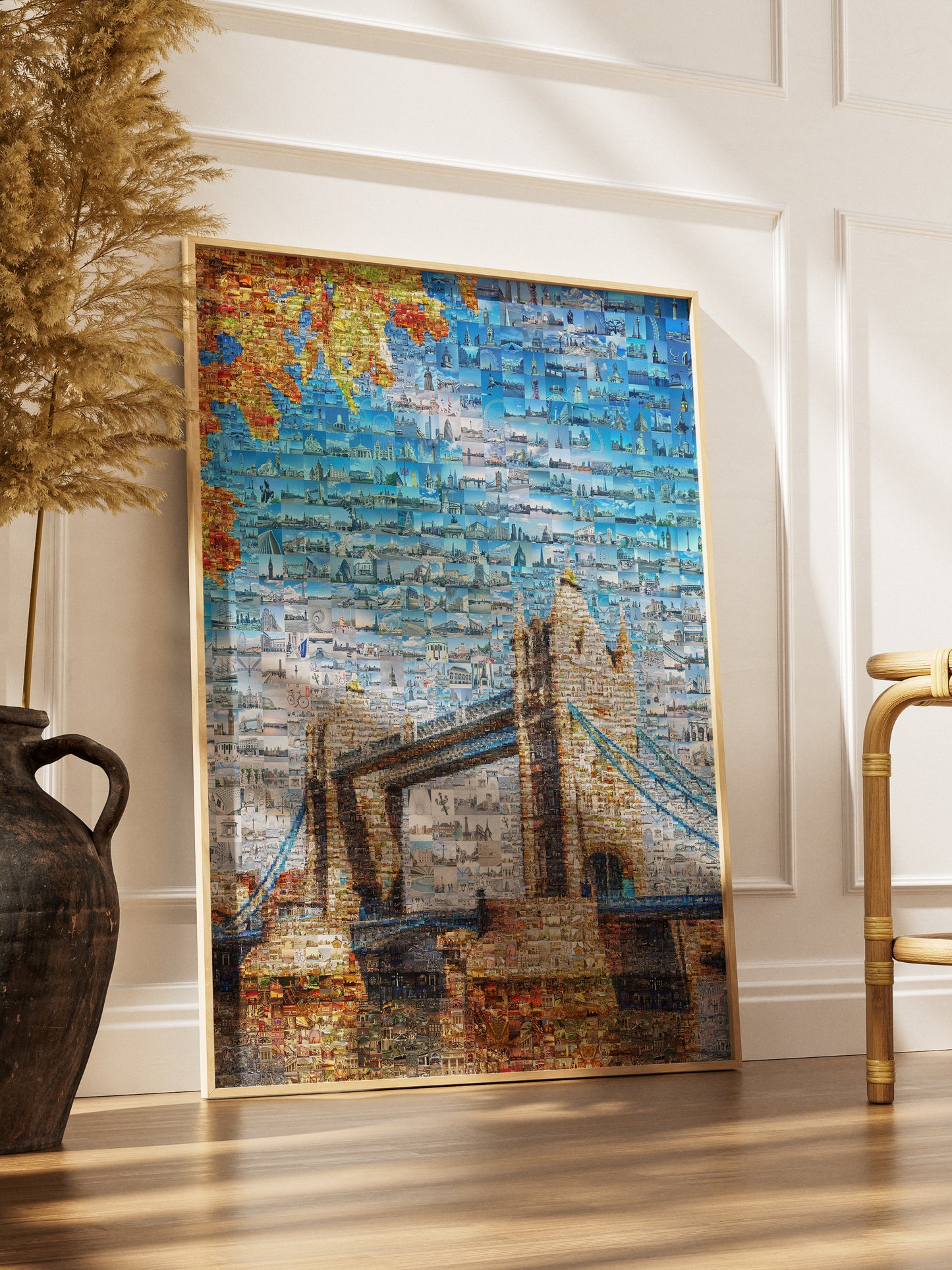 Stunning London Mosaic Artwork - Iconic Tower Bridge and Cityscape Collection AtelierMosaics