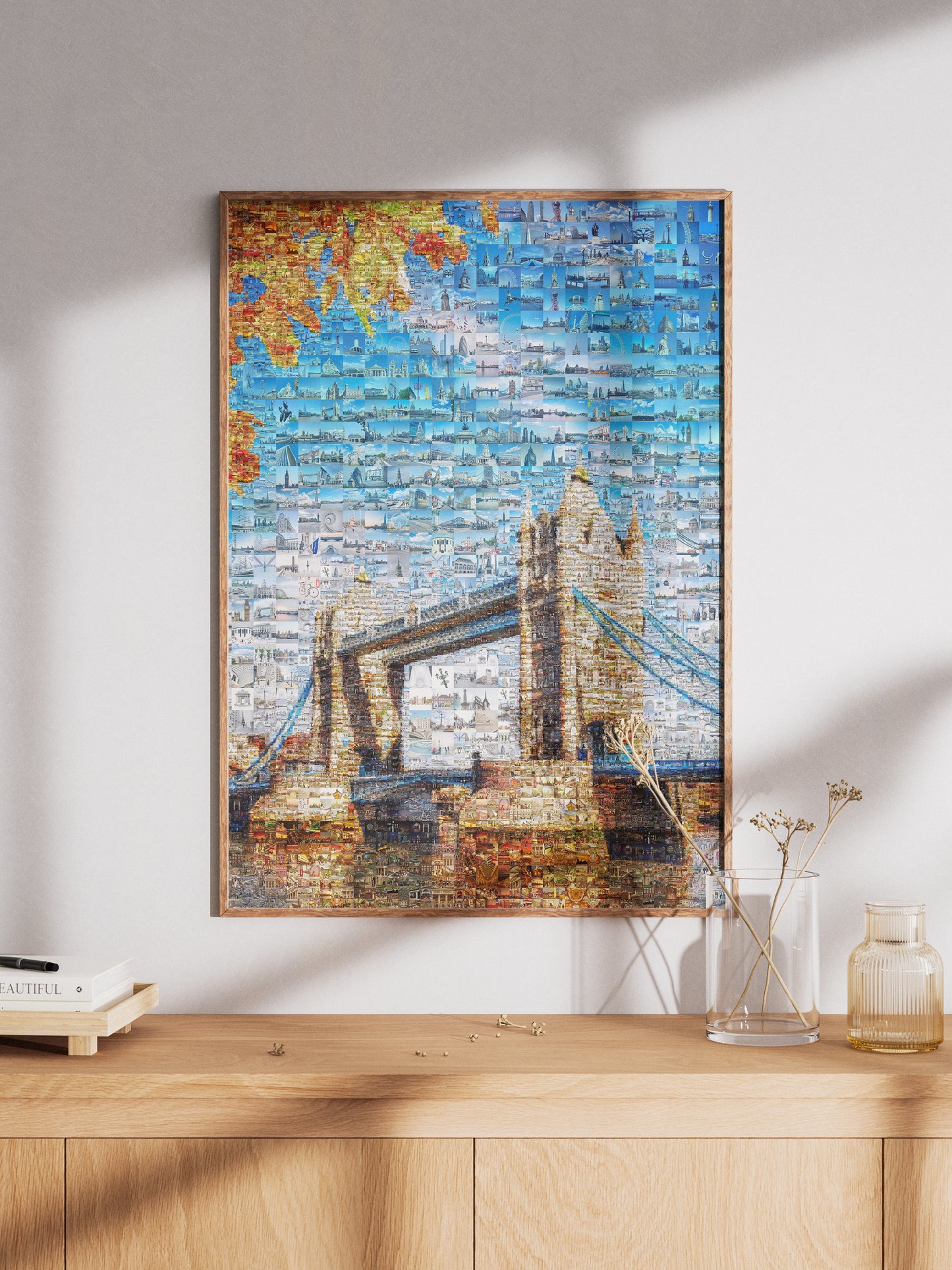 Stunning London Mosaic Artwork - Iconic Tower Bridge and Cityscape Collection AtelierMosaics