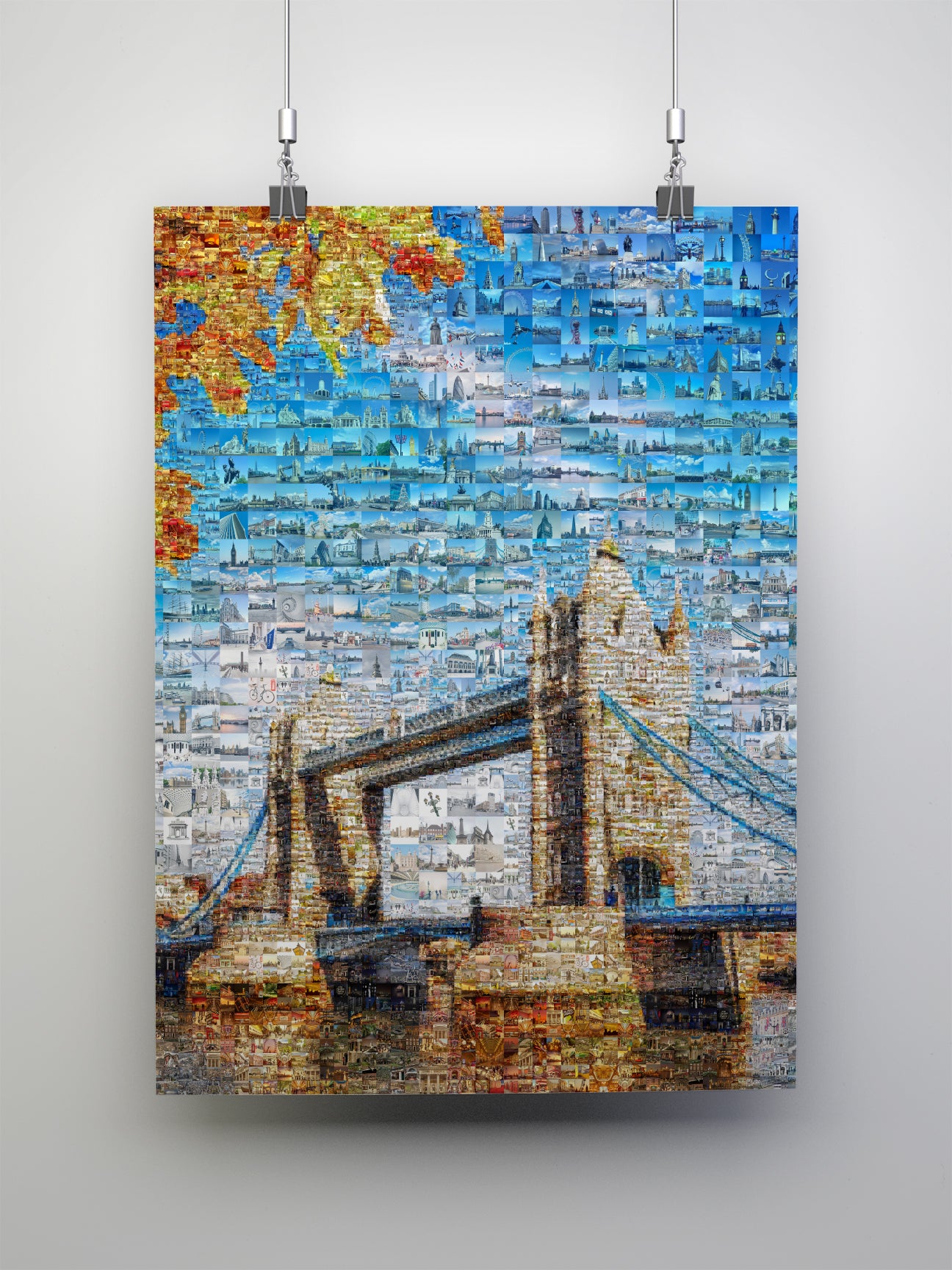 Stunning London Mosaic Artwork - Iconic Tower Bridge and Cityscape Collection AtelierMosaics