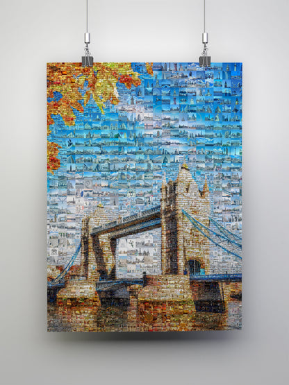 Stunning London Mosaic Artwork - Iconic Tower Bridge and Cityscape Collection AtelierMosaics
