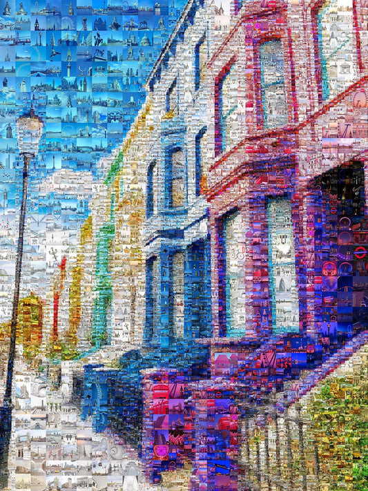 Stunning London Mosaic Artwork - Vibrant Cityscape Collage for Home Décor AtelierMosaics