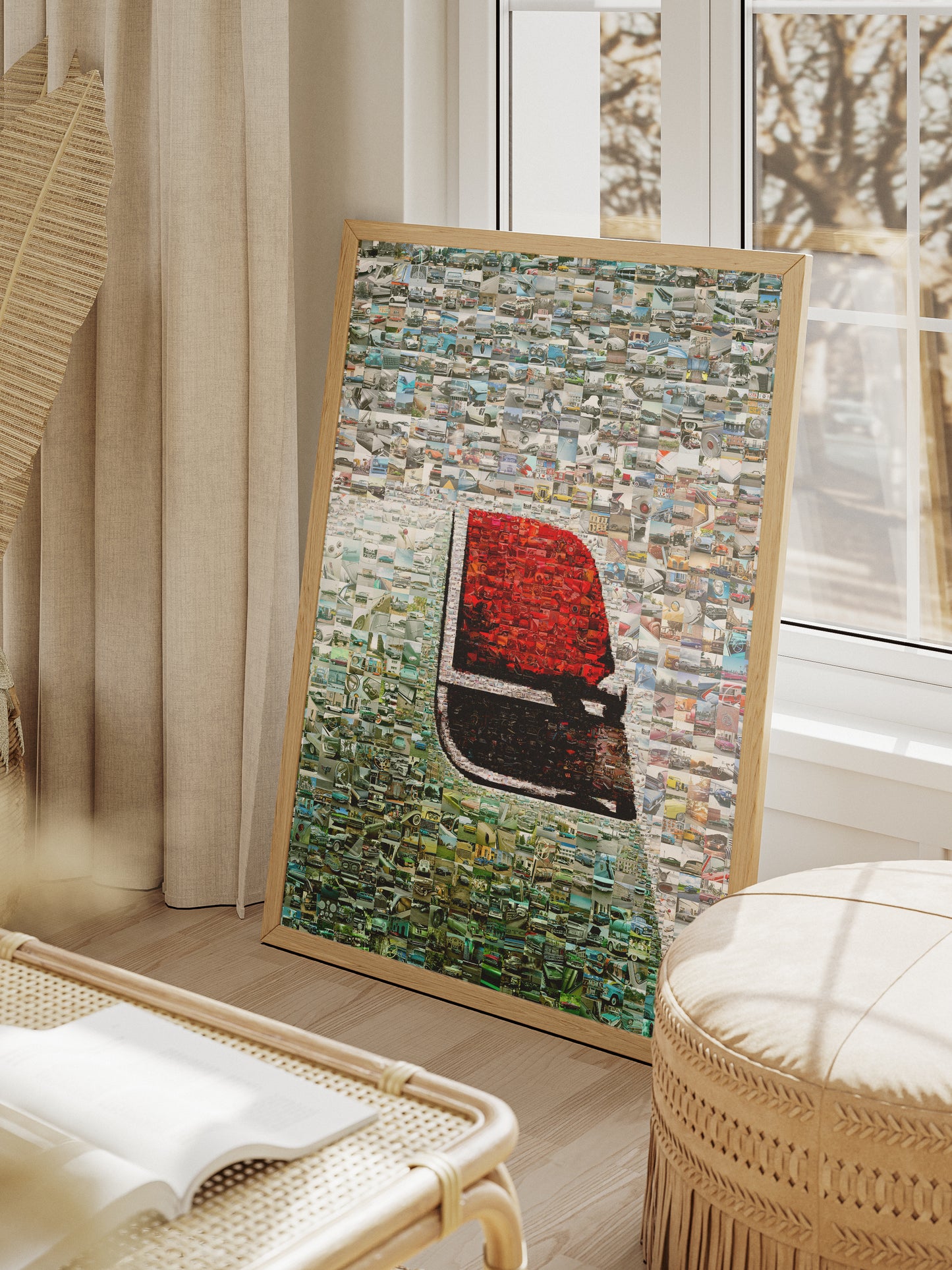 Stunning Automotive Mosaic Art - Unique Car Collage for Car Enthusiasts and Home Decor AtelierMosaics