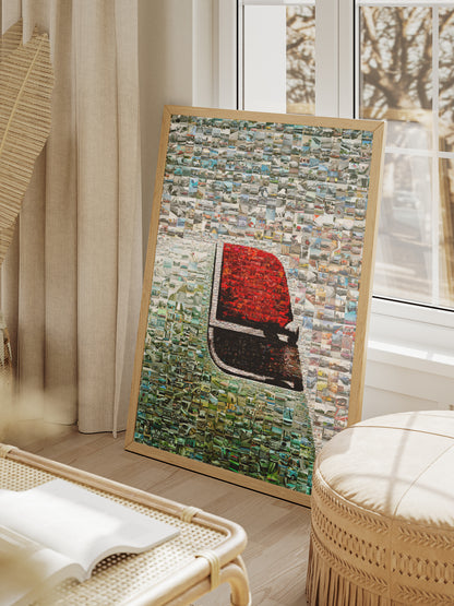 Stunning Automotive Mosaic Art - Unique Car Collage for Car Enthusiasts and Home Decor AtelierMosaics