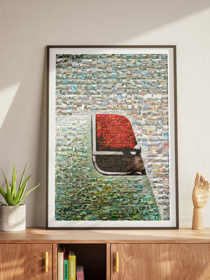 Stunning Automotive Mosaic Art - Unique Car Collage for Car Enthusiasts and Home Decor AtelierMosaics