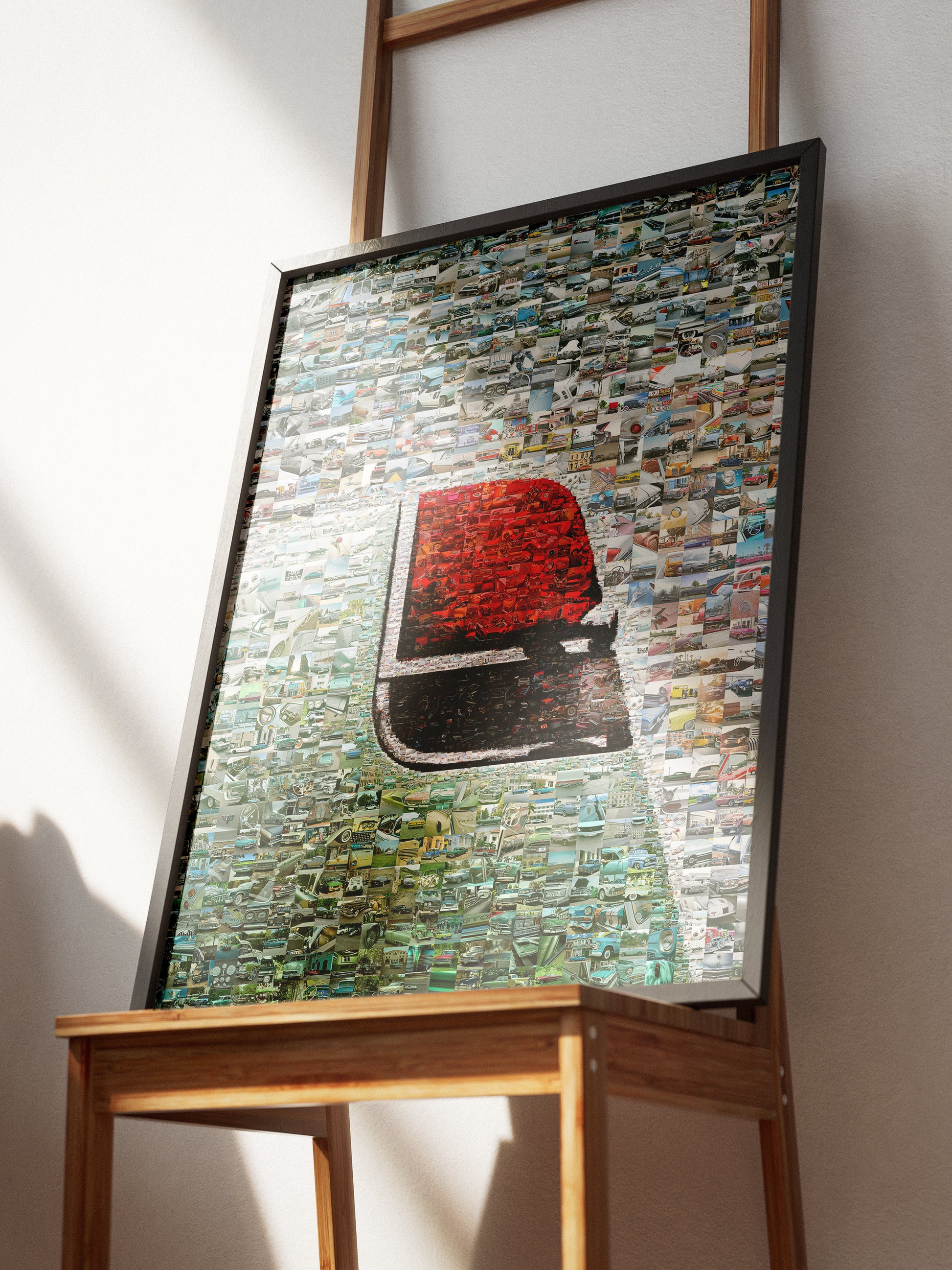 Stunning Automotive Mosaic Art - Unique Car Collage for Car Enthusiasts and Home Decor AtelierMosaics