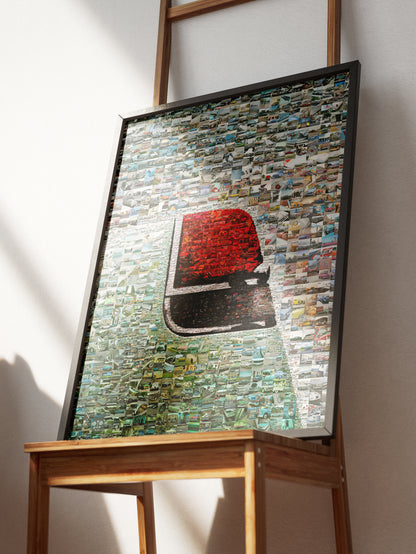 Stunning Automotive Mosaic Art - Unique Car Collage for Car Enthusiasts and Home Decor AtelierMosaics
