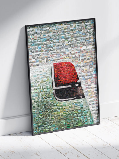 Stunning Automotive Mosaic Art - Unique Car Collage for Car Enthusiasts and Home Decor AtelierMosaics