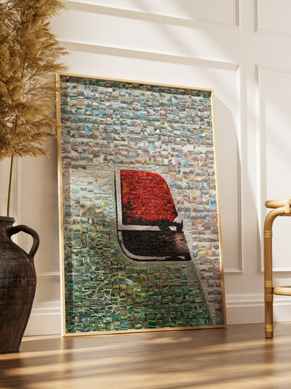 Stunning Automotive Mosaic Art - Unique Car Collage for Car Enthusiasts and Home Decor AtelierMosaics