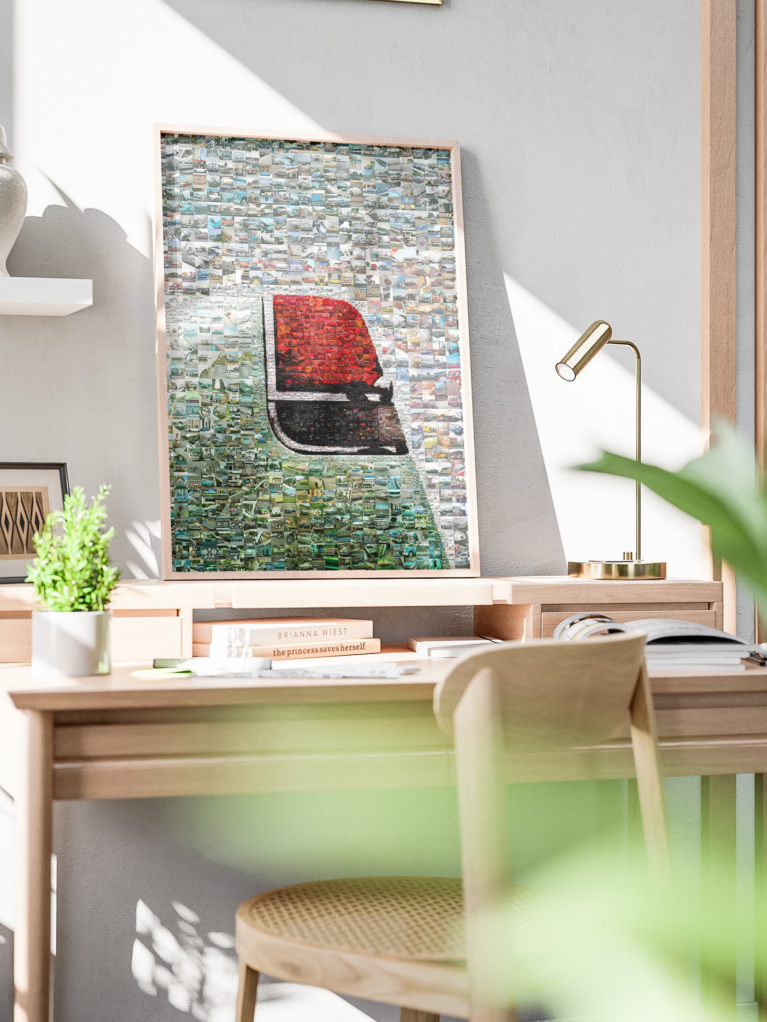 Stunning Automotive Mosaic Art - Unique Car Collage for Car Enthusiasts and Home Decor AtelierMosaics