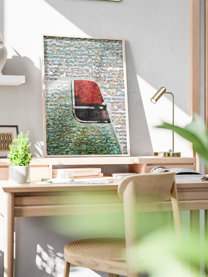 Stunning Automotive Mosaic Art - Unique Car Collage for Car Enthusiasts and Home Decor AtelierMosaics