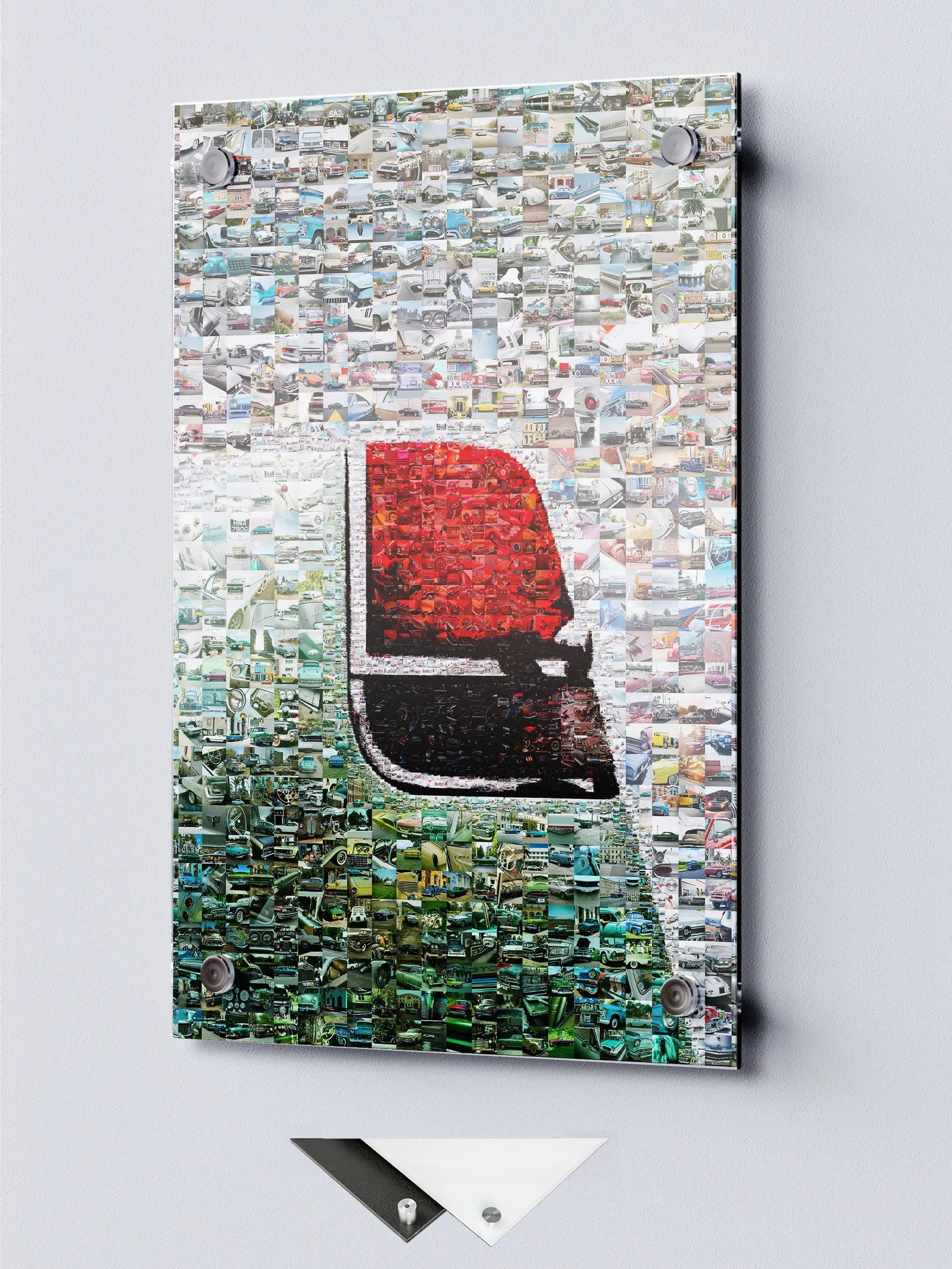 Stunning Automotive Mosaic Art - Unique Car Collage for Car Enthusiasts and Home Decor AtelierMosaics