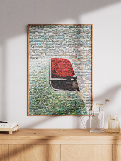 Stunning Automotive Mosaic Art - Unique Car Collage for Car Enthusiasts and Home Decor AtelierMosaics