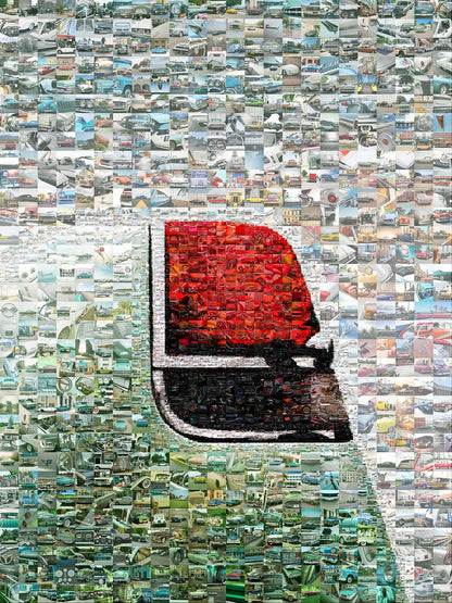 Stunning Automotive Mosaic Art - Unique Car Collage for Car Enthusiasts and Home Decor AtelierMosaics