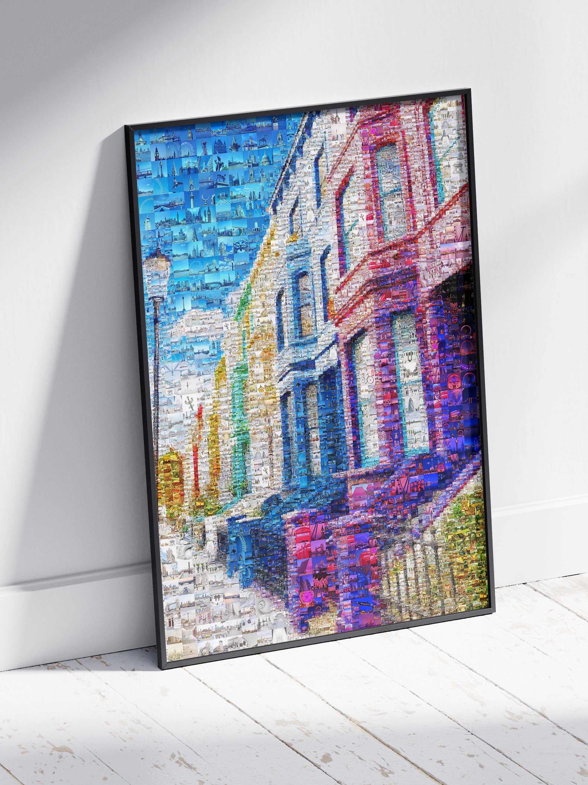 Stunning London Mosaic Artwork - Vibrant Cityscape Collage for Home Décor AtelierMosaics