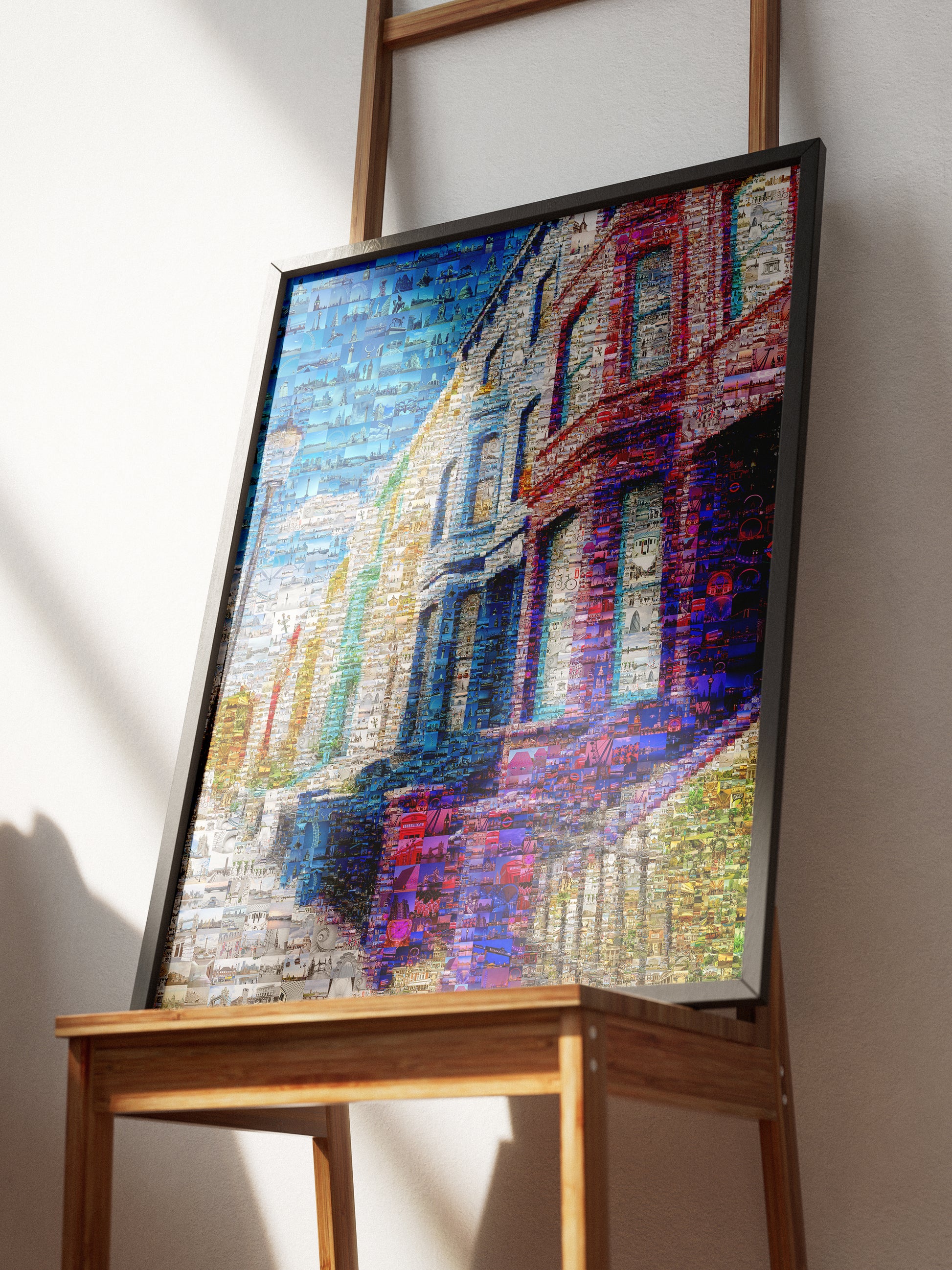 Stunning London Mosaic Artwork - Vibrant Cityscape Collage for Home Décor AtelierMosaics
